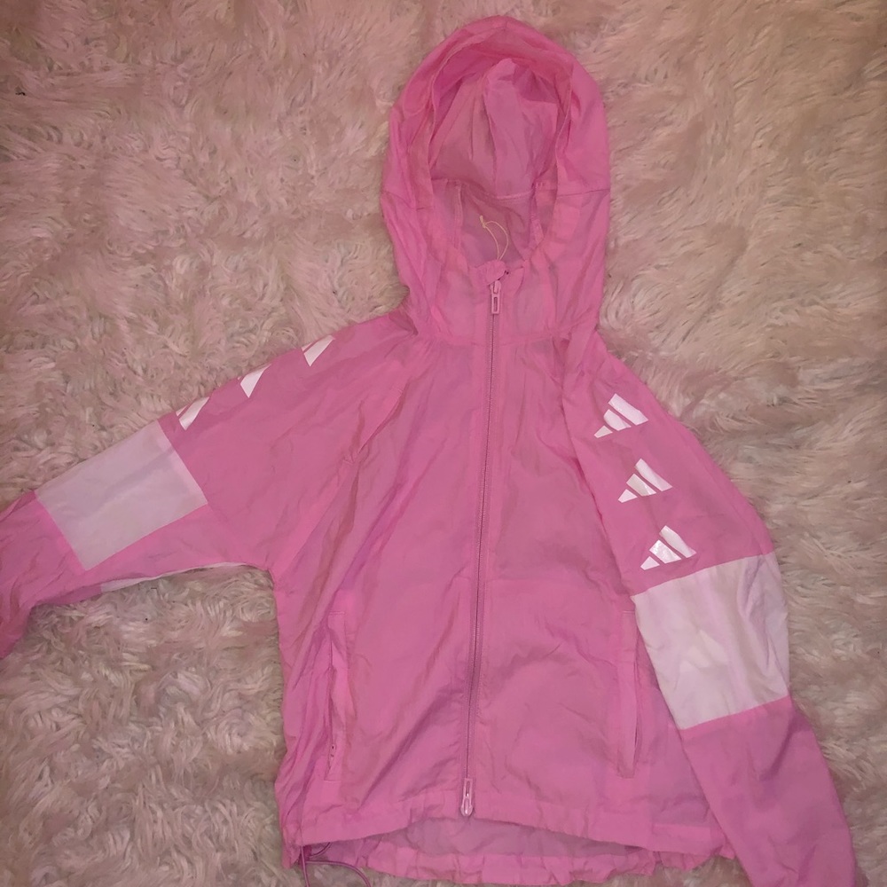 Adidas Pink Windbreaker